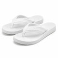 Infradito 42/43 bianche con tomaia in tessuto e suola sintetica - stile casual estivo