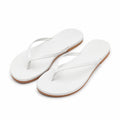 Infradito 38/39 in materiale sintetico bianco - suola piatta per uso estivo